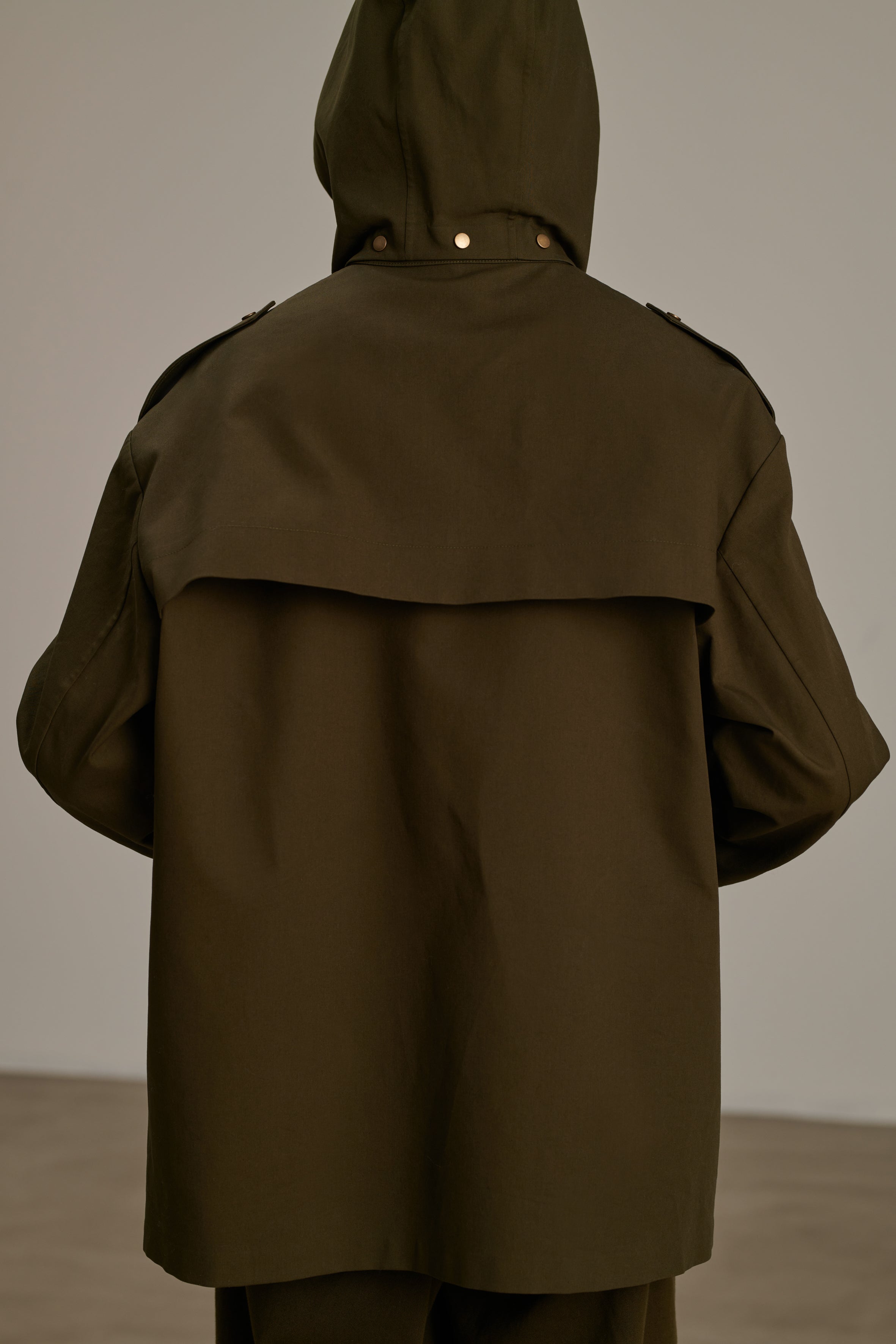 Manteau Berne Kaki Coton Femme