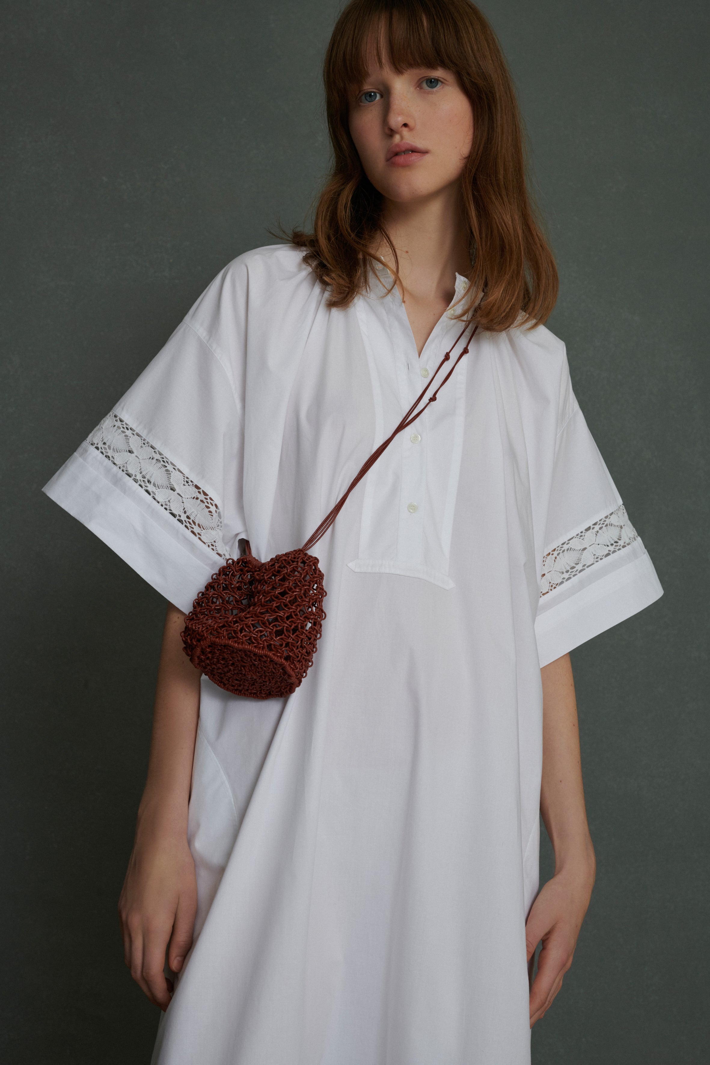 Soeur Avignon cotton shift dress - White