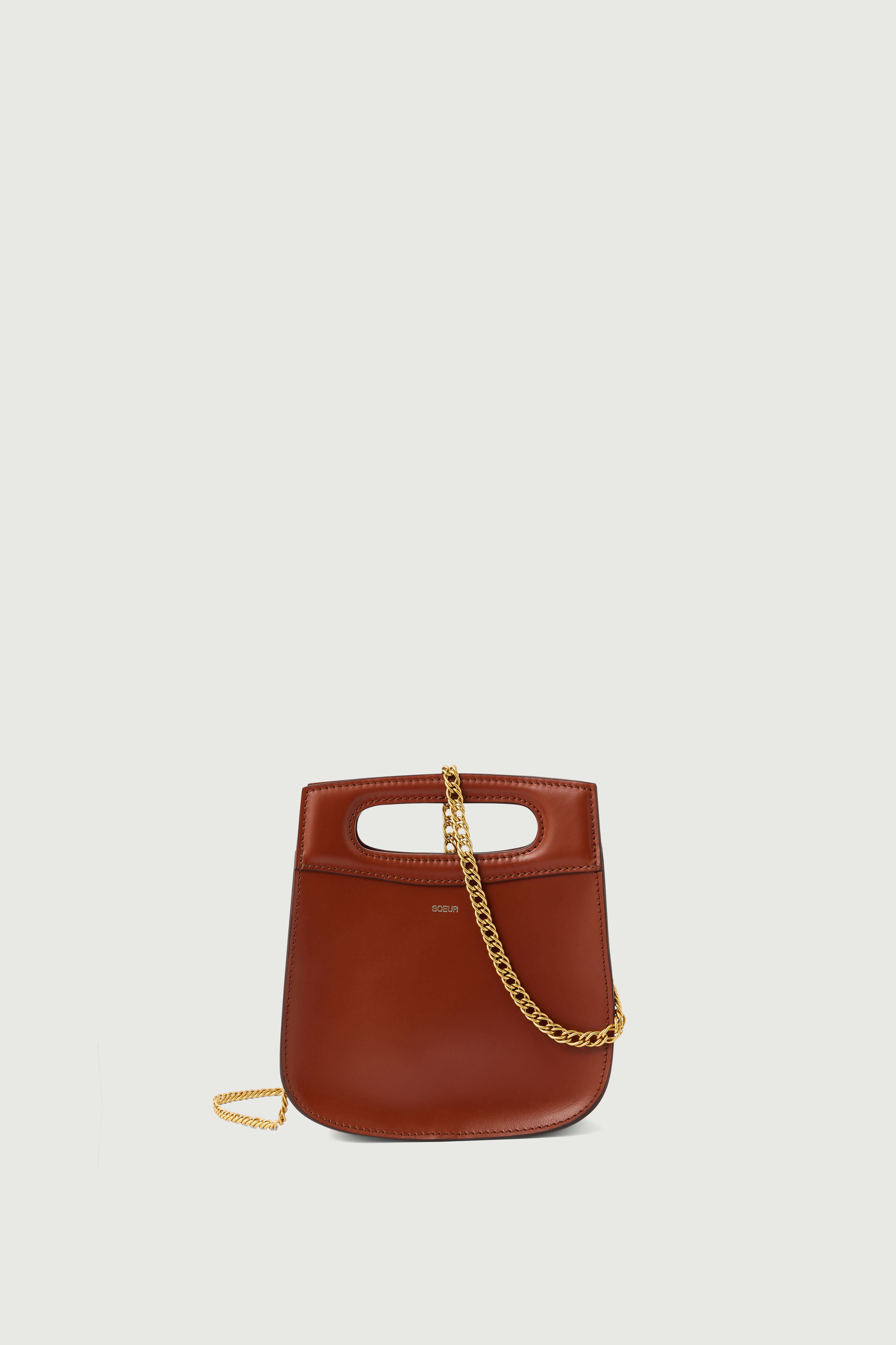 Sac Cheri Mini Cognac Cuir Femme