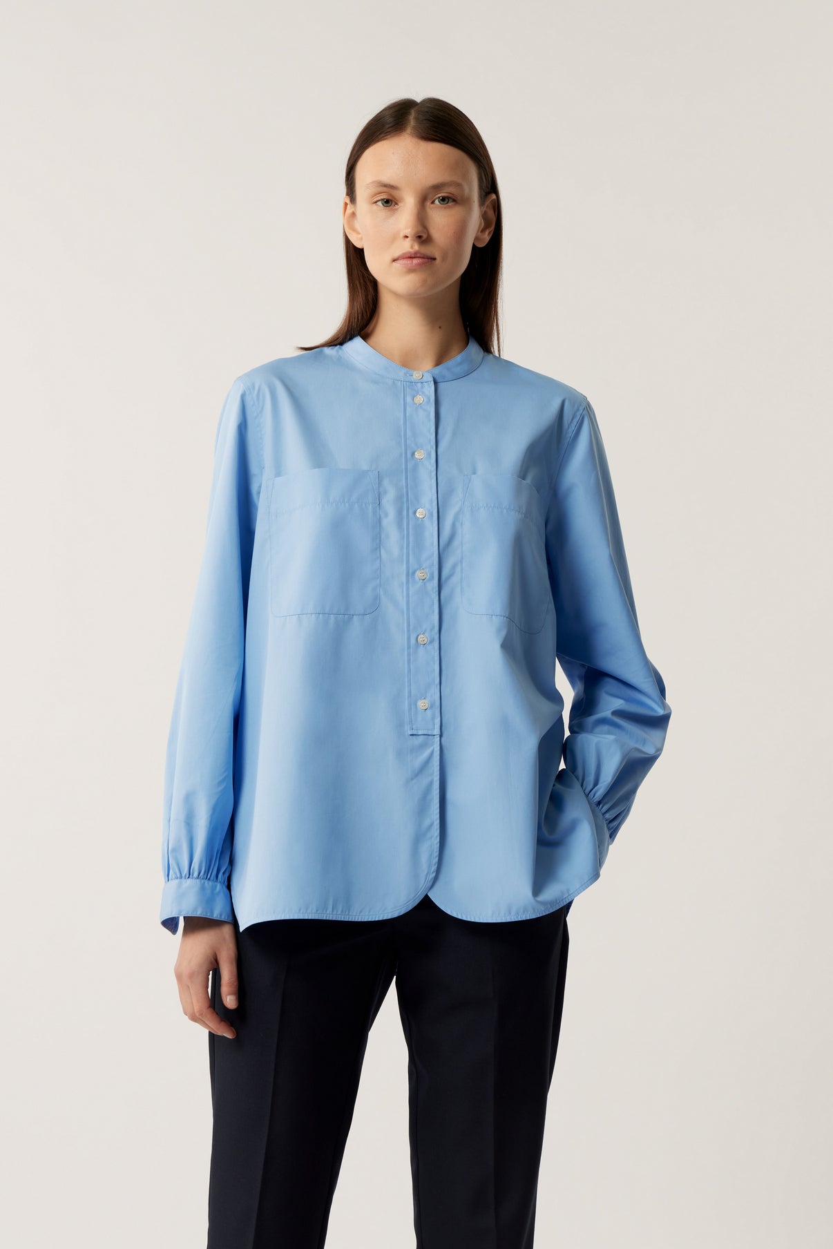 Chemise Laurette - Bleu - Coton - Femme vue 6