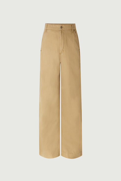 Pantalon Carl - Beige - Coton - Femme